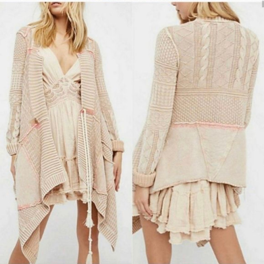 Free People All Washed Out Cardi Cardigan Sweater